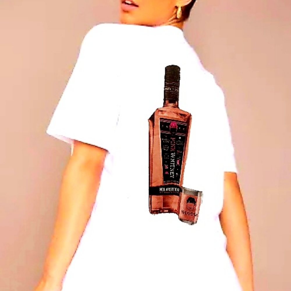 Port & Company Pink Whitney Vodka Cotton Tee Shirt Size XL Unisex NWOT